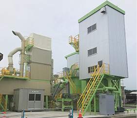 【納入事例】半水石膏系土質改良材製造プラントの写真